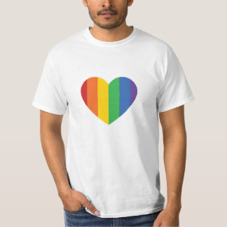 STOLZ Regenbogen-Herz-T-Shirt T-Shirt