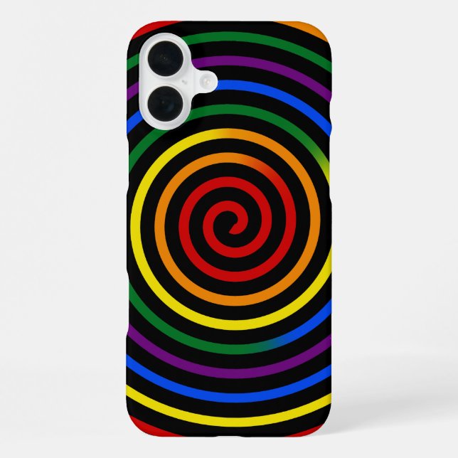 Stolz Regenbogen Hypnotisiert iPhone Hülle (Rückseite)