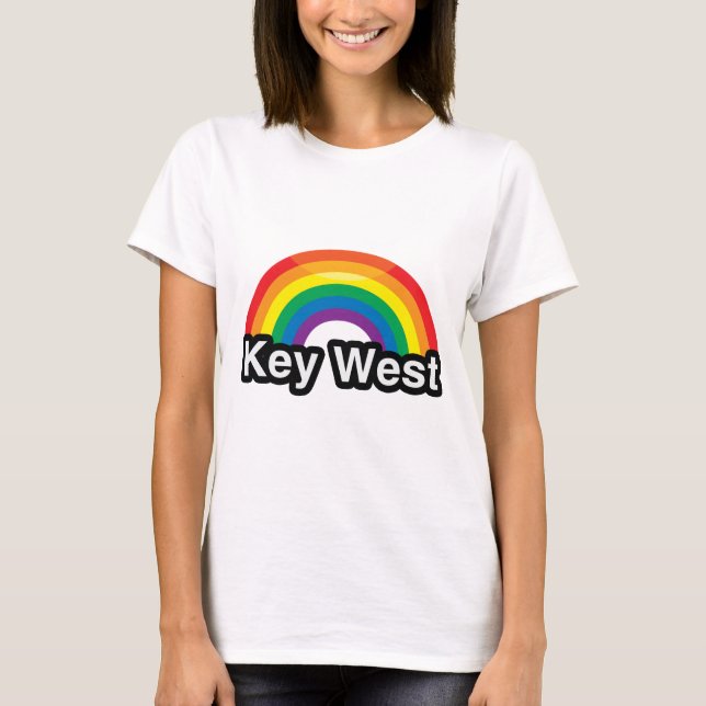 STOLZ-REGENBOGEN KEY WESTS LGBT - .PNG T-Shirt (Vorderseite)