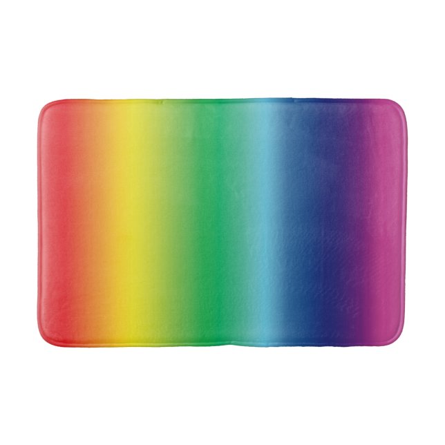 Stolz Regenbogen que Gay Flag Farben lgbtq lgbt Badematte (Vorderseite)