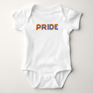 Stolz  Regenbogenbriefe Baby Strampler
