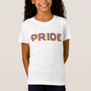 Stolz Regenbogenbriefe T-Shirt
