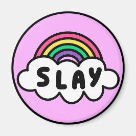 Stolz- Regenbogenfarbe mit Wolken. Magnet