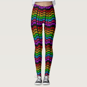 Stolz-Regenbogenfarben des ganzen Tages LGBTQ+ Leggings