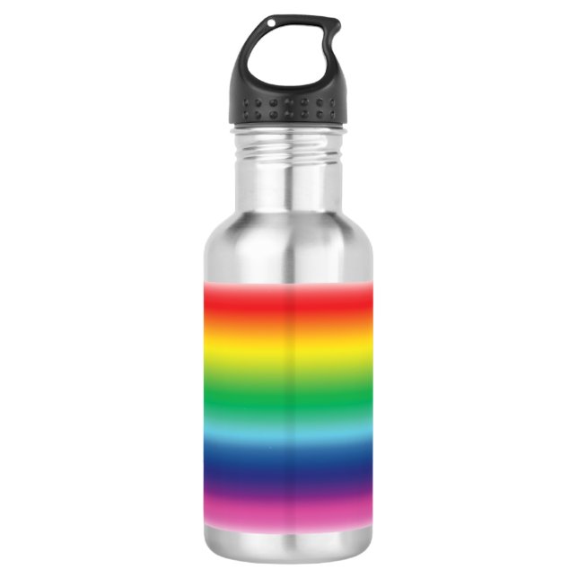 Stolz Regenbogenfarben lgbt lgbtq Edelstahlflasche (Vorderseite)