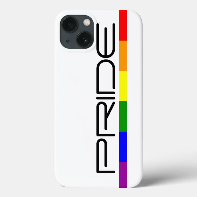 Stolz-Regenbogenflagge modernes und schlankes Desi Case-Mate iPhone Hülle (Rückseite)