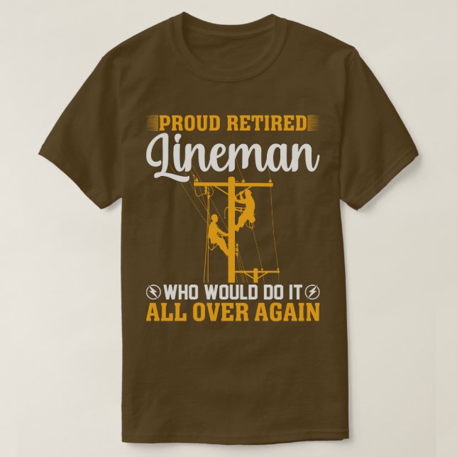 Stolz remüde Lineman, der es alles in Aga tun würd T-Shirt (Design vorne)