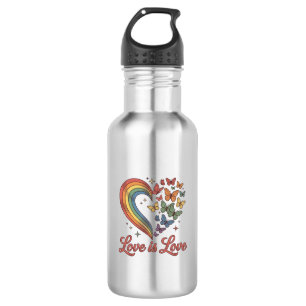 Stolz Schmetterling Herz Liebe Ist Liebe Shirt Des Edelstahlflasche