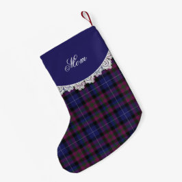 Stolz Schottlands Tartan Karierter Weihnachtsmann- Kleiner Weihnachtsstrumpf