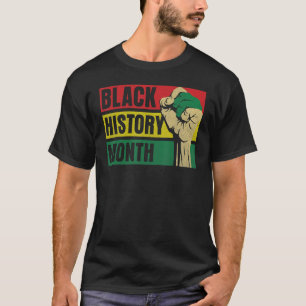 Stolz schwarzer Afroamerikaner Melanin Pride Black T-Shirt