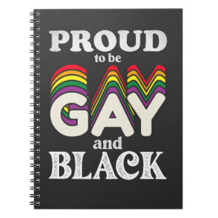 Stolz, schwul und schwarz zu sein LGBT Pride Notizblock