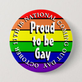 Stolz, schwul zu sein, National Coming Out Day Button