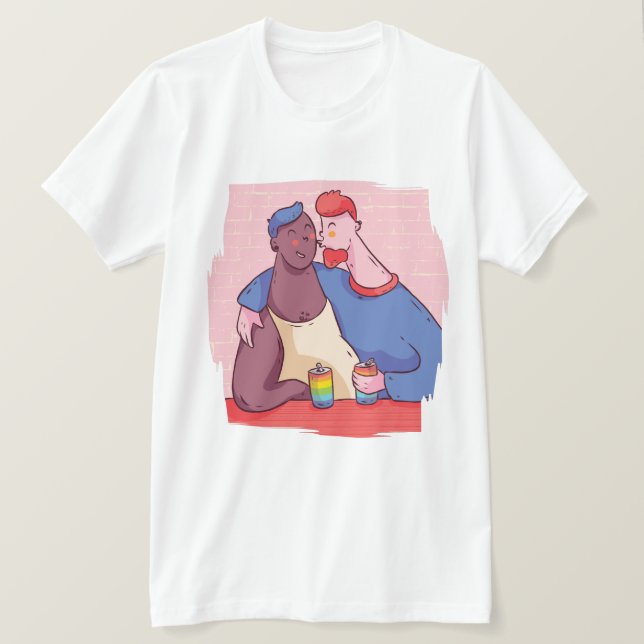 Stolz, schwule Liebe hat kein Geschlecht Männer Ki T-Shirt (Design vorne)