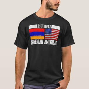 Stolz sei die armenische amerikanische Flagge US A T-Shirt