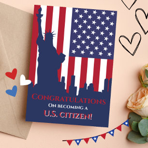 Stolz sei ein neuer amerikanischer Glückwunsch Bür Karte