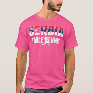 Stolz Serbiens Tischtennis Fans Jersey Serbische F T-Shirt