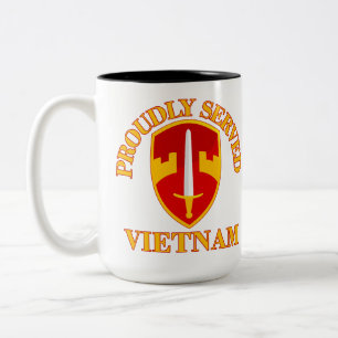 Stolz serviert MACV Vietnam Zweifarbige Tasse