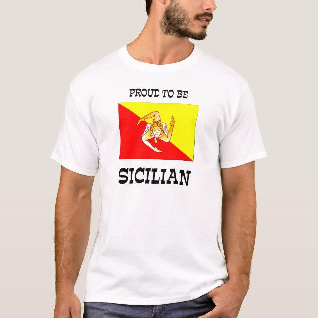 Stolz, sizilianisch zu sein T-Shirt (Vorderseite)