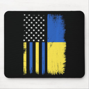 Stolz Steh mit Ukraine Vintage Ukrainisch Amerika Mousepad