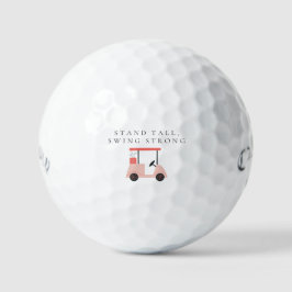'Stolz stehen, stark schwingen' Stärkend Aufmunter Golfball