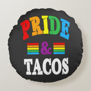 Stolz-Tacos Lgbt Rundes Kissen