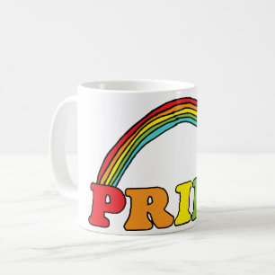 Stolz Text und Regenbogen Kaffeetasse