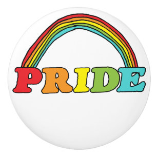 Stolz Text und Regenbogen Keramikknauf