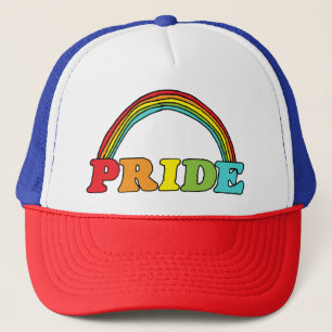 Stolz Text und Regenbogen Truckerkappe