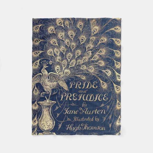 Stolz-u. Vorurteil-FleeceThrow Fleecedecke (Vorderseite)