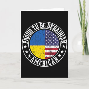 Stolz, Ukrainisch-Amerikaner zu sein Flaggenfarben Karte