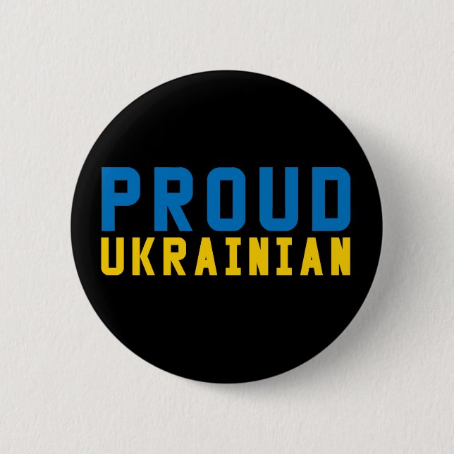 stolz Ukrainisch Button (Vorderseite)