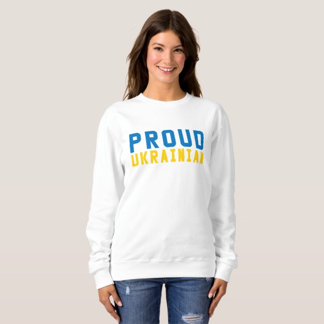 stolz Ukrainisch Sweatshirt (Vorne ganz)