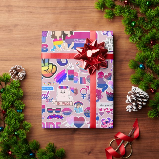 stolz ummantelt geschenkpapier (Feiertagsgeschenk)