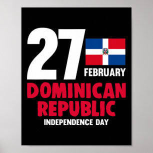 Stolz Unabhängigkeitstag Dominikanische Republik F Poster