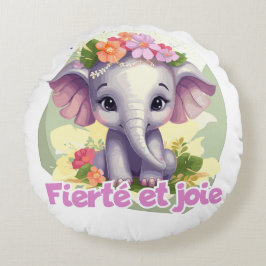 Stolz und Freude Rundes Kissen