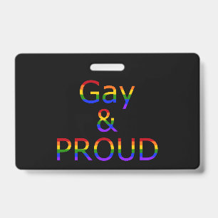 Stolz und Gay Ausweis