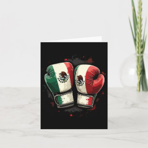 Stolz und Patriotismus der mexikanischen Boxhandsc Karte