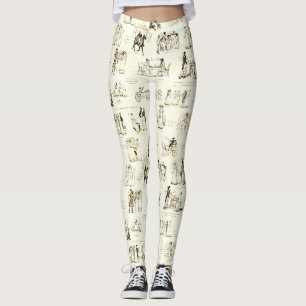 Stolz und Vorurteil Beige Sepia Toile Zitate Leggings