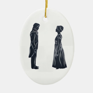 Stolz und Vorurteil Elizabeth und Darcy Keramik Ornament