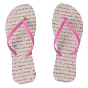 Stolz und Vorurteil Flip Flops