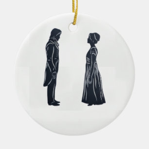 Stolz und Vorurteil Keramik Ornament