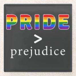 Stolz und Vorurteil Pride-Shirt Glasuntersetzer
