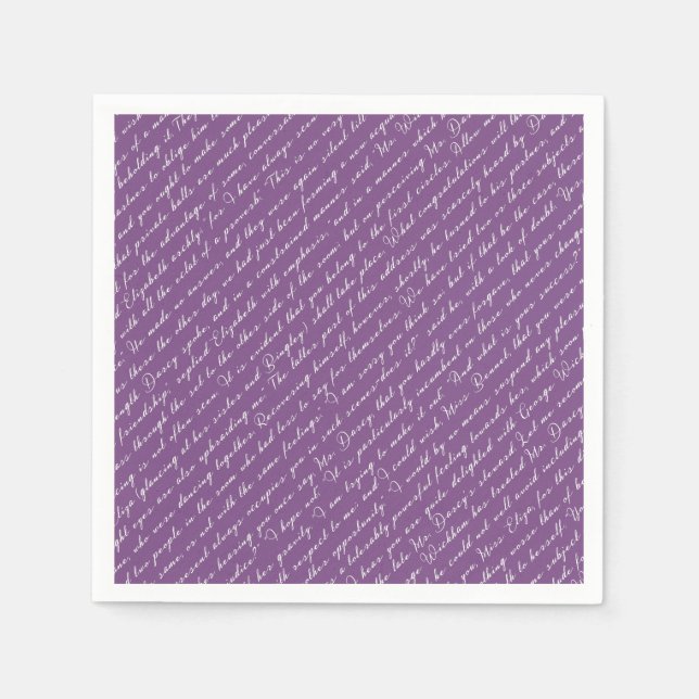 Stolz und Vorurteil Serviette (Vorderseite)