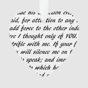 Stolz-und Vorurteil-Text doppelseitig Ornament