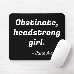 Stolz und Vorurteil Zitat II Mousepad