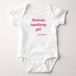 Stolz und Vorurteil Zitat II - Süßer Stil Baby Strampler