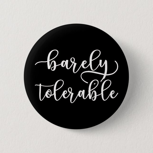 Stolz und Vorurteile - kaum tolerierbar I Button (Vorderseite)