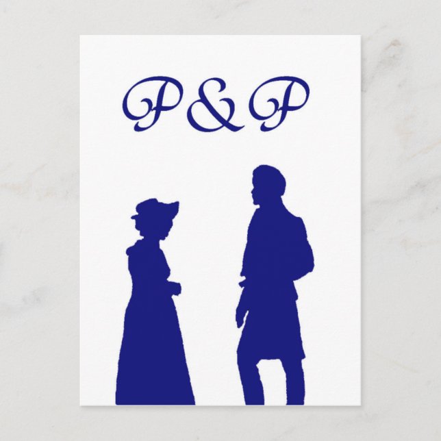 Stolz und Vorurteile Postkarte (Vorderseite)