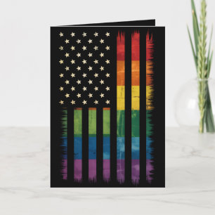 Stolz USA Amerika Regenbogenflagge LGBTQ gestört Karte