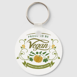 Stolz Vegan sein Schlüsselanhänger
